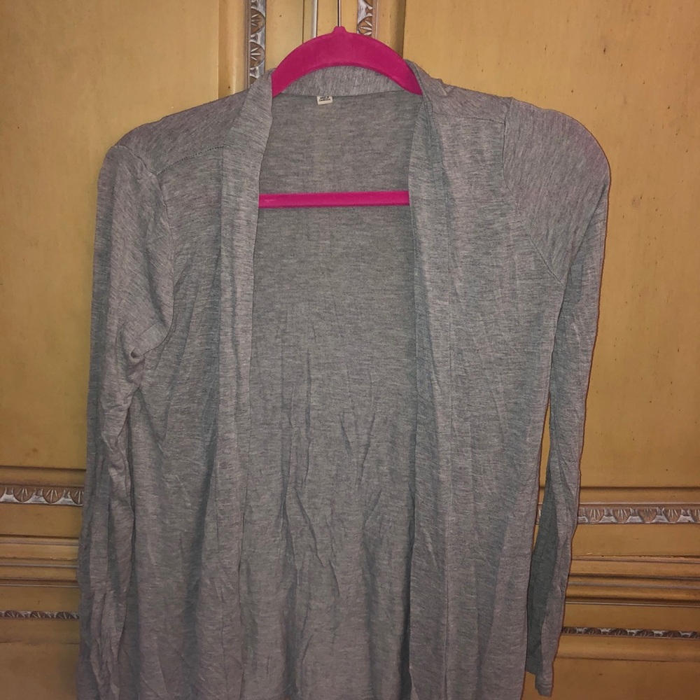 Zenana outfitters gray cardigan